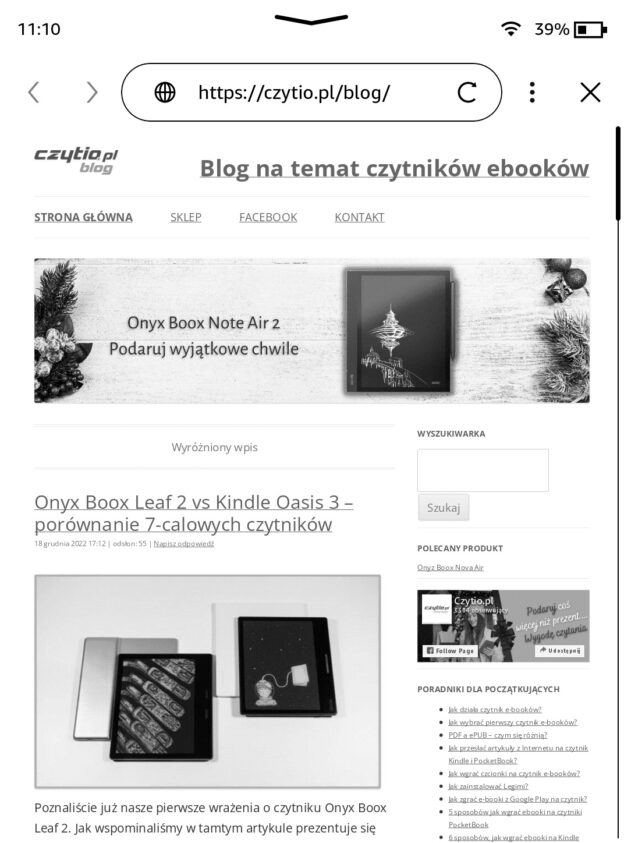 Test Kindle 11 Jak prezentuje się nowy czytnik Czytio pl