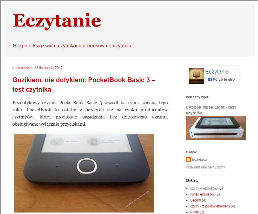 PocketBook  Basic 3, czytnik ebooków