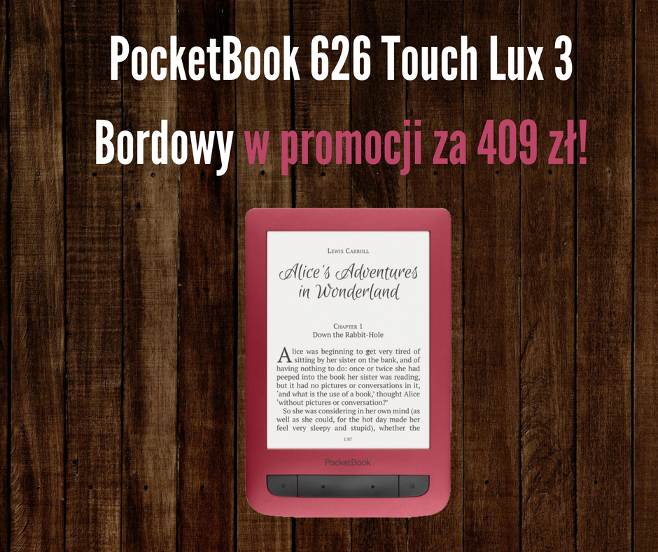 pocketbook 626 touch lux 3 bordowy promocja