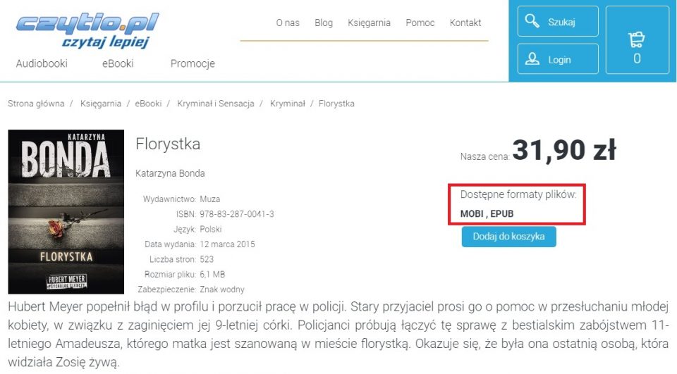 formaty plików epub, mobi czytnik kindle, pocketbook, ebook, e-booki