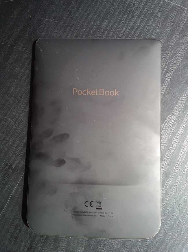 PocketBook Basic Lux, tył, czytnik e-booków