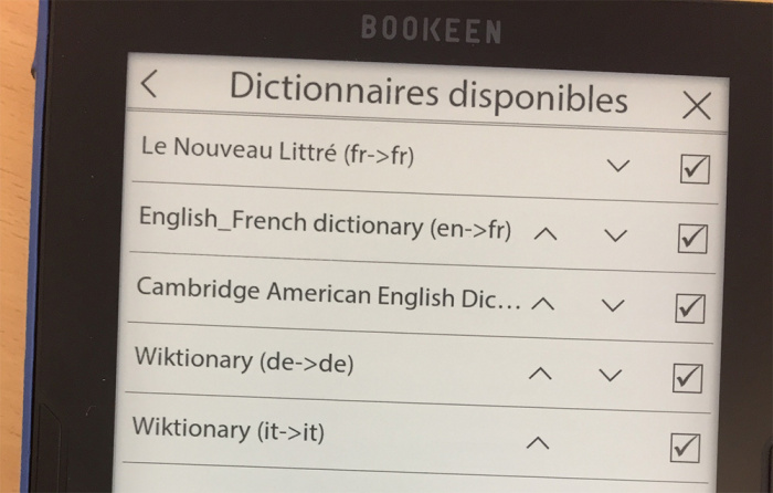 Bookeen Cybook słownik, czytnik książek,ebook reader pdf, czytnik ebook, czytnik ebookow z podświetleniem