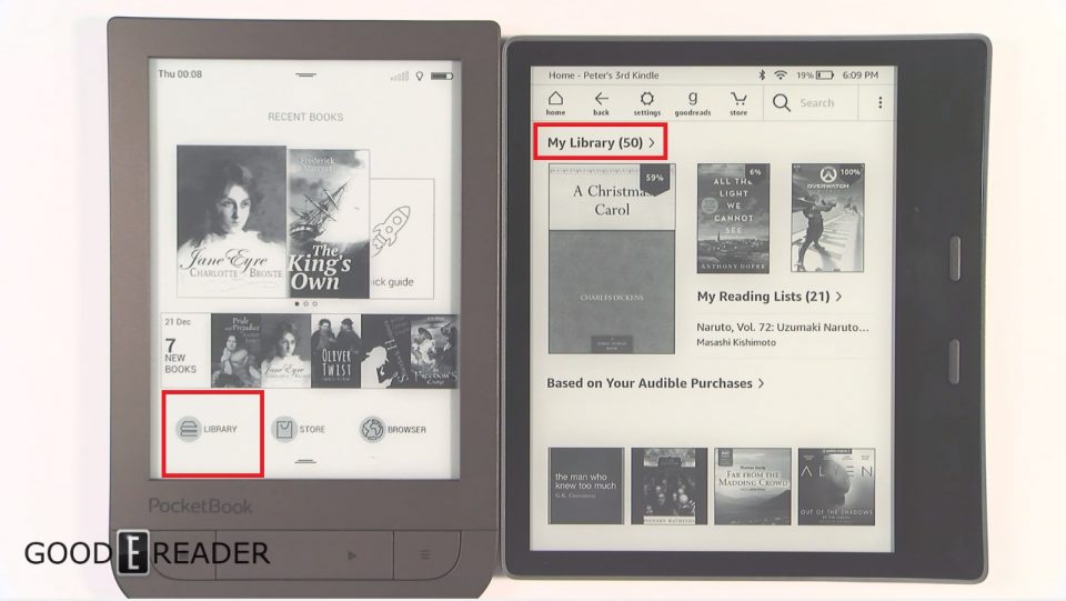 Kindle Oasis 2, PocketBook Touch HD 2, czytnik książek, ebook reader pdf, ebook reader , Bookeen Saga, czytnik ebooków, czytnik ebooków z podświetleniem, frontlight, ebook, czytnik książek elektronicznych, jaki czytnik ebookow,