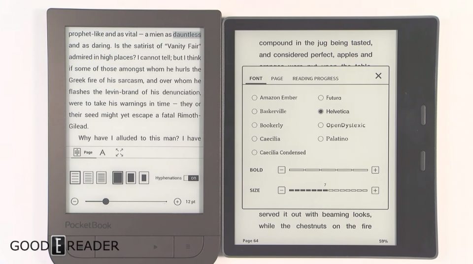 Kindle Oasis 2, PocketBook Touch HD 2, czytnik książek, ebook reader pdf, ebook reader , Bookeen Saga, czytnik ebooków, czytnik ebooków z podświetleniem, frontlight, ebook, czytnik książek elektronicznych, jaki czytnik ebookow,