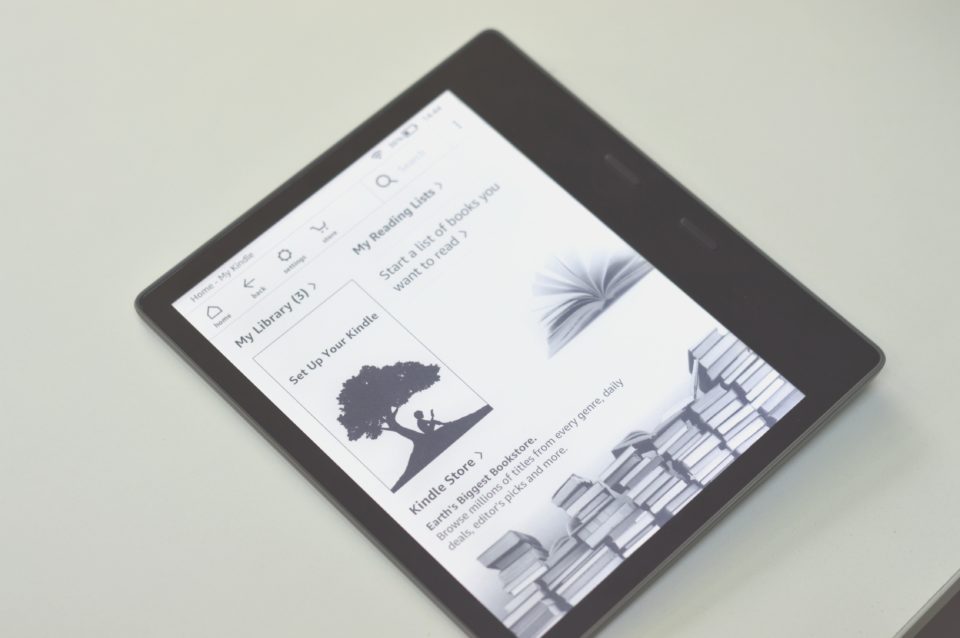 Kindle Oasis 2 ekran główny z ikonami