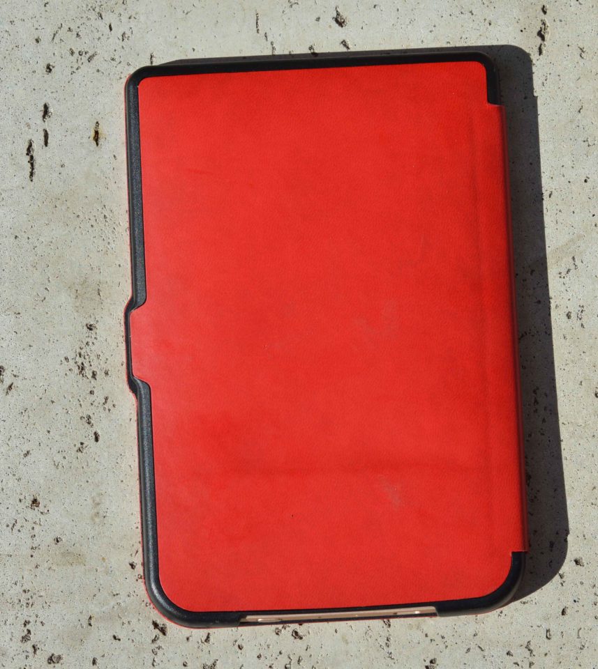 Wytrzymałe etui shell w kolorze czerwonym do czytników PocketBook 615 Basic Lux, PocketBook Basic 3, PocketBook Basic Touch oraz PocketBook 626(2) Touch Lux 3