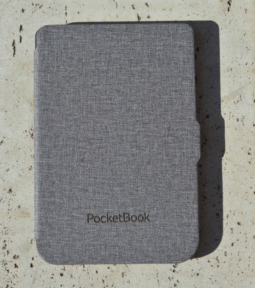 Etui do czytnika PocketBook 615 Basic Lux, PocketBook Basic 3, PocketBook Basic Touch oraz PocketBook 626(2) Touch Lux 3 w kolorze szarym od przodu
