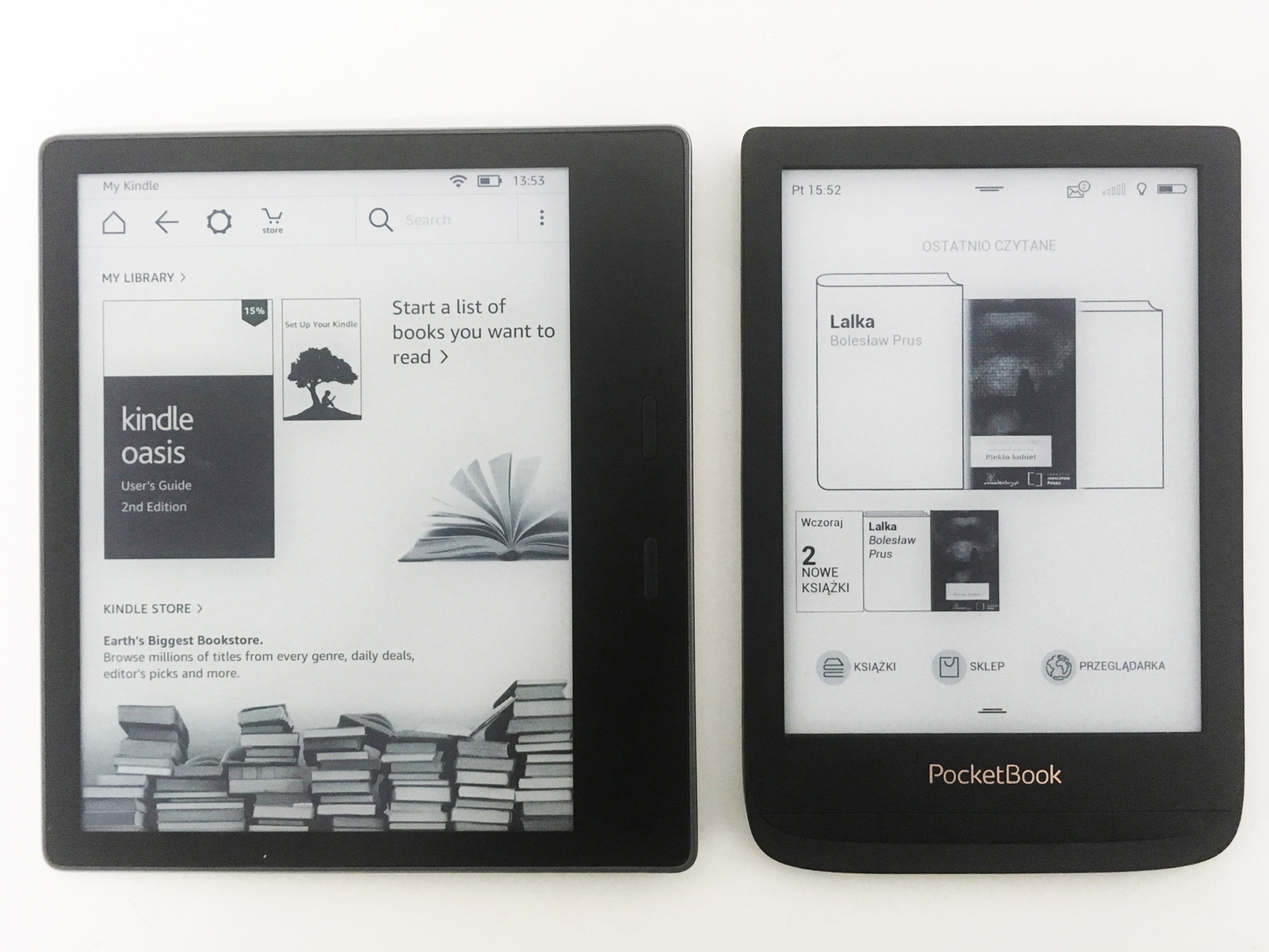 ekran główny kindle oasis 2 pocketbook touch lux 4