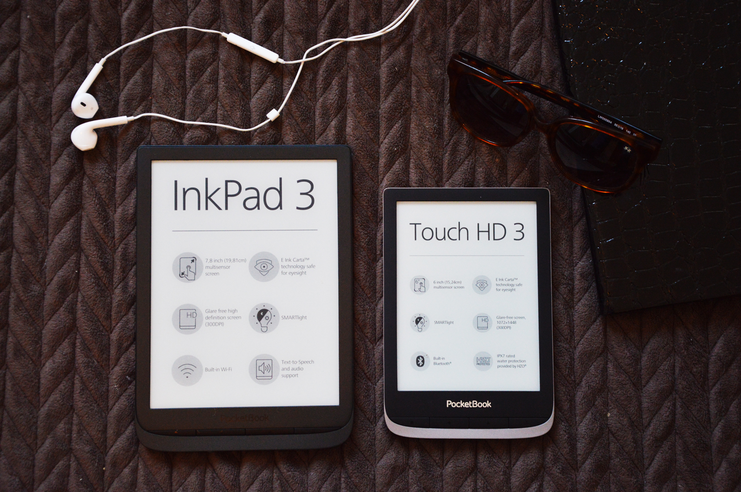 PoceetBook InkPad 3 Touch HD 3 porównanie