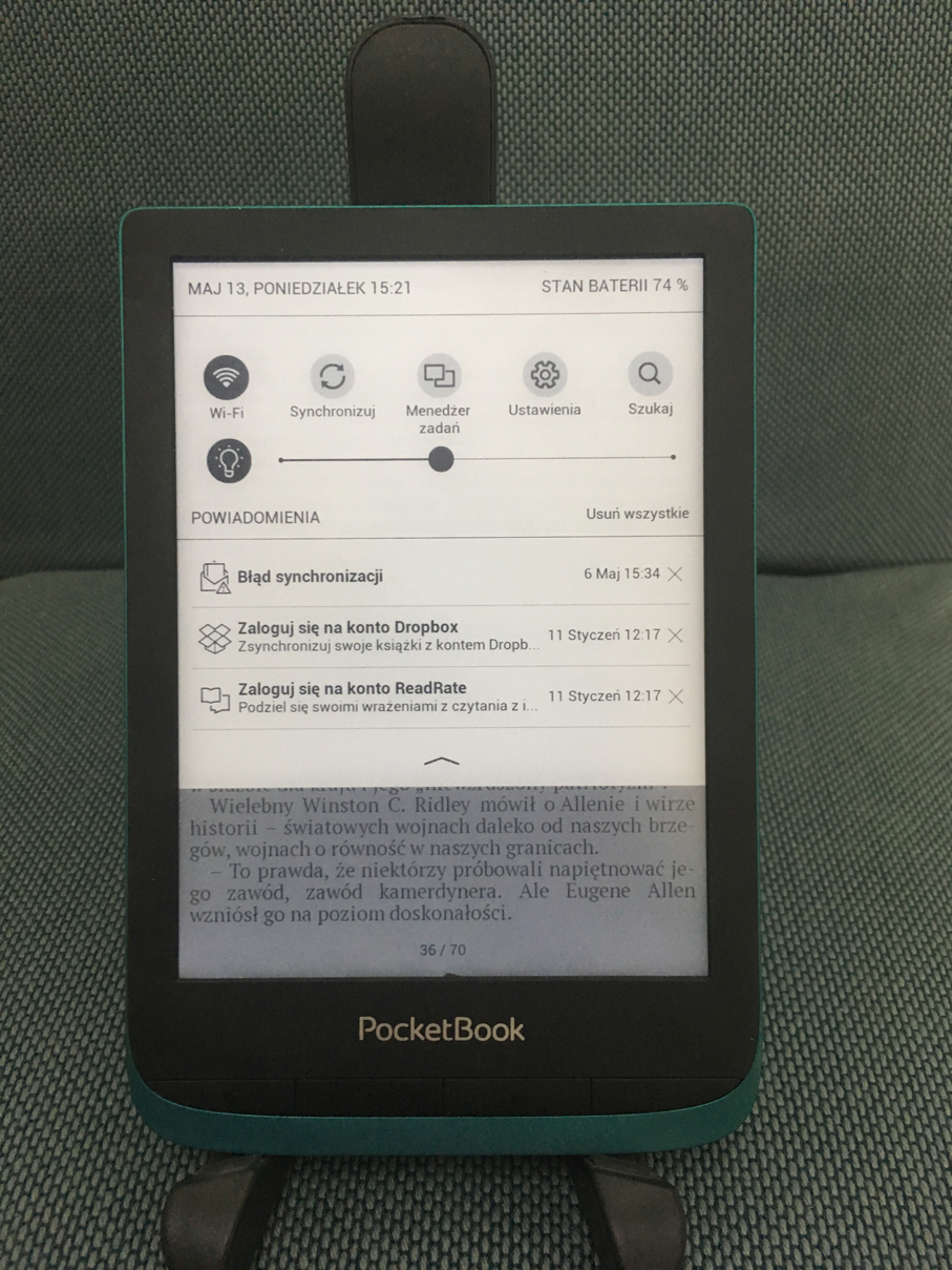 PocketBook Touch Lux 4 - test | Blog Czytio.pl