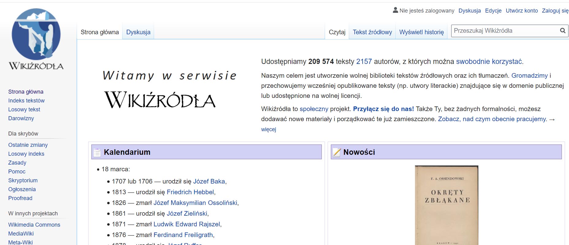 e-booki całkowicie za darmo na wikiźródla