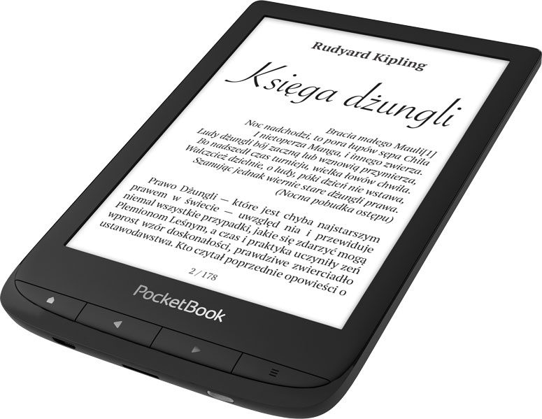 PocketBook Touch Lux 5 przyciski fizyczne i dotykowy ekran