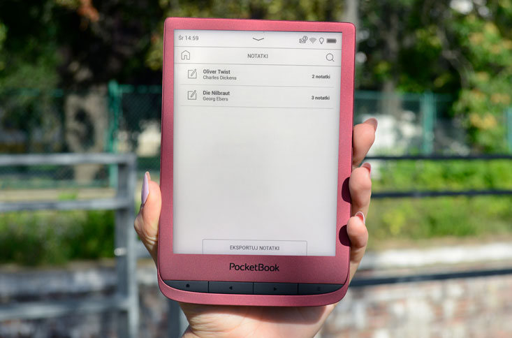 PocketBook Touch Lux 5 notatki reczne