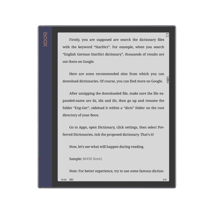 Onyx Boox Note Air zaawansownay czytnik e-booków do notowania z Androidem 10.