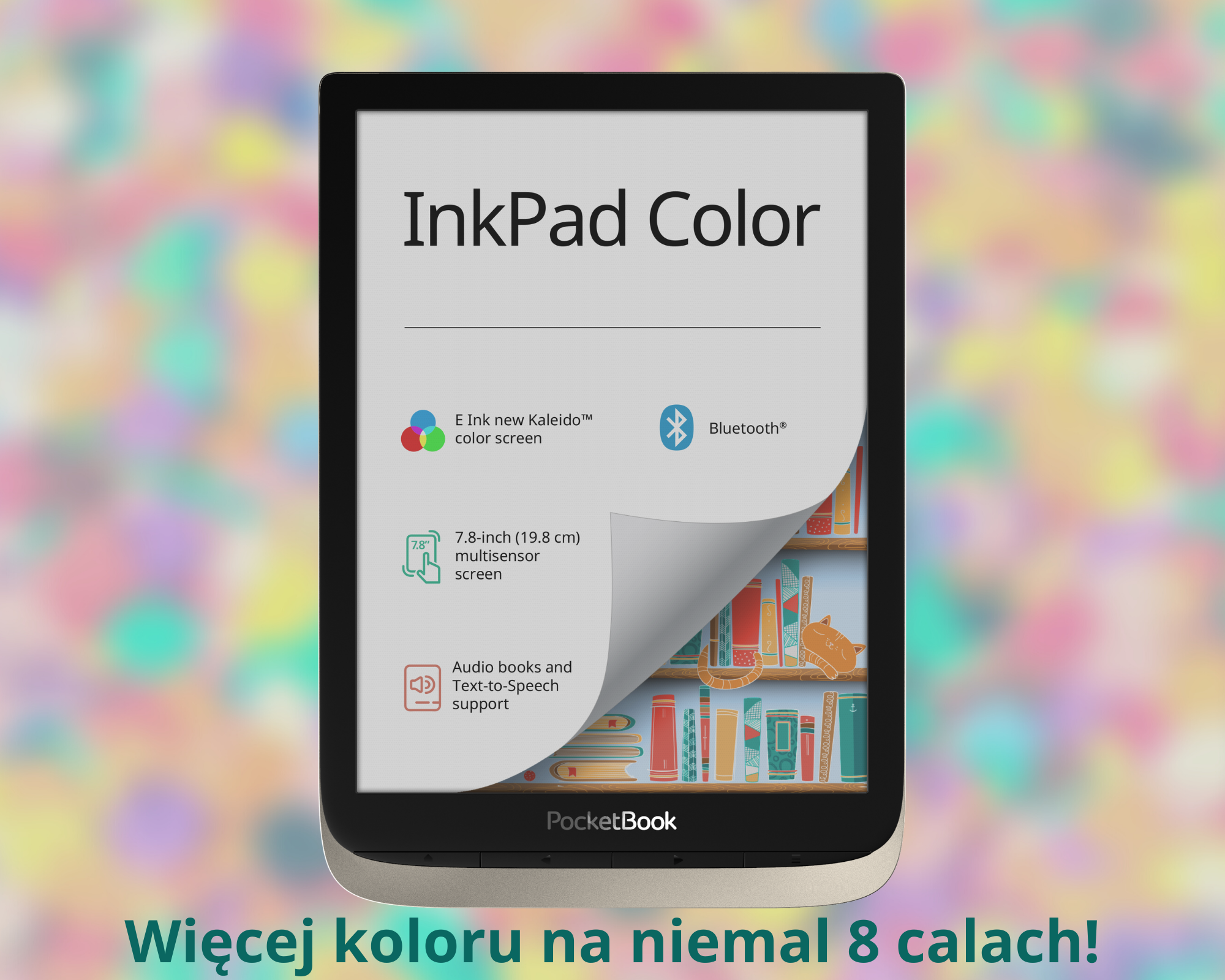 Czytnik e-booków z dużym kolorowym ekranem!