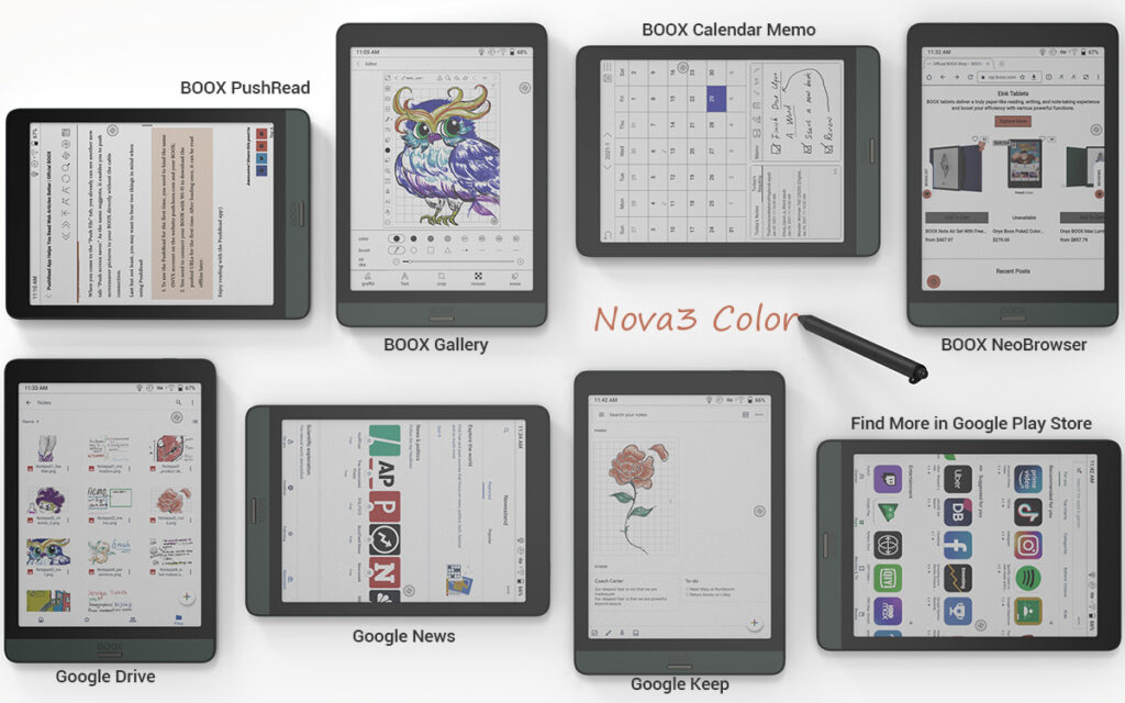Onyx Boox Nova 3 Color tablet E-Ink o wielu zastosowaniach