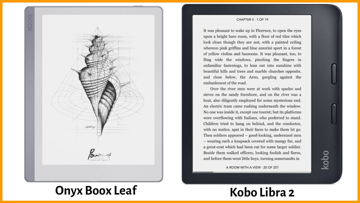 Kobo Libra 2 vs Onyx Boox Leaf