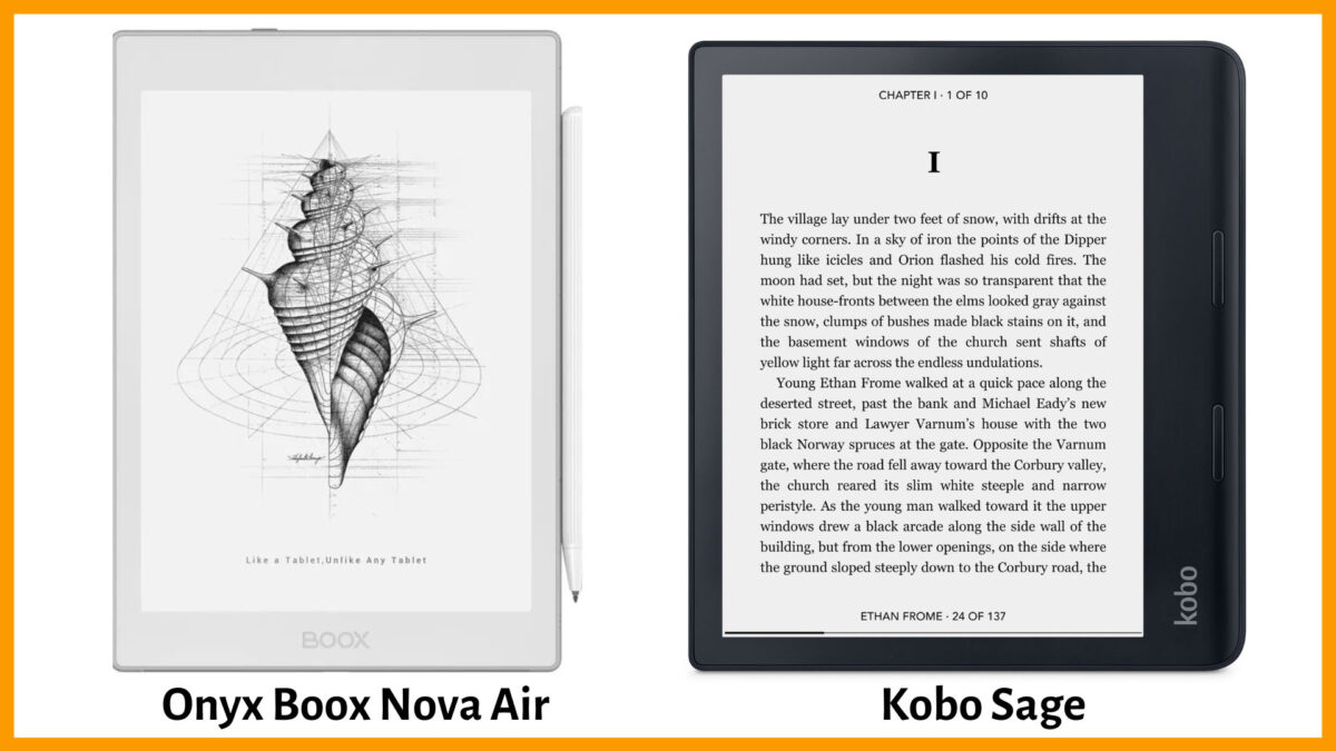 Kobo Sage vs Onyx Boox Nova Air