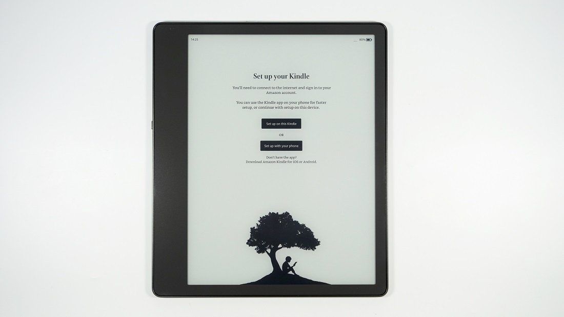 Logowanie początkowe Kindle Scribe