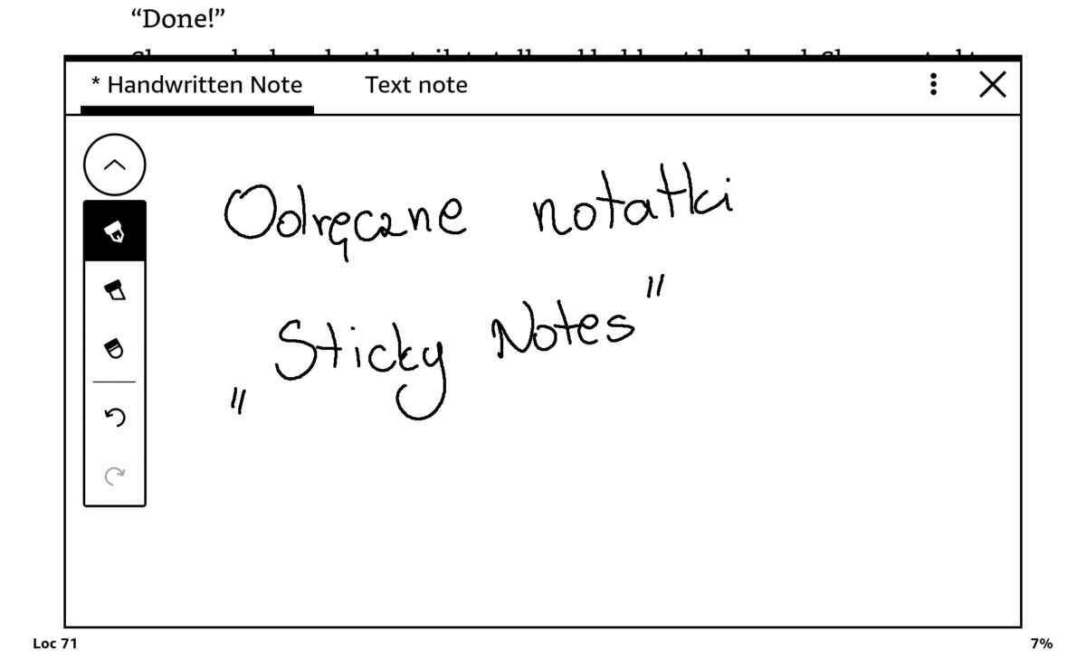 Kindle Scribe - Sticky Notes