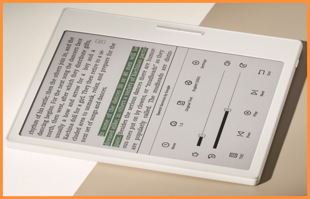 text to speech w czytnikach