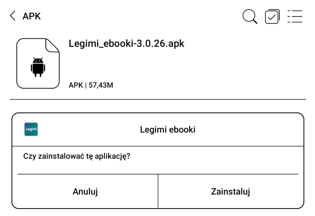 Instalowanie starszej wersji Legimi