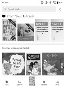 Aplikacja Kindle na czytniku Poke 4 Lite