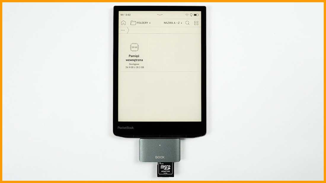 PocketBook InkPad 4 - zewnętrzne nośniki pamięci
