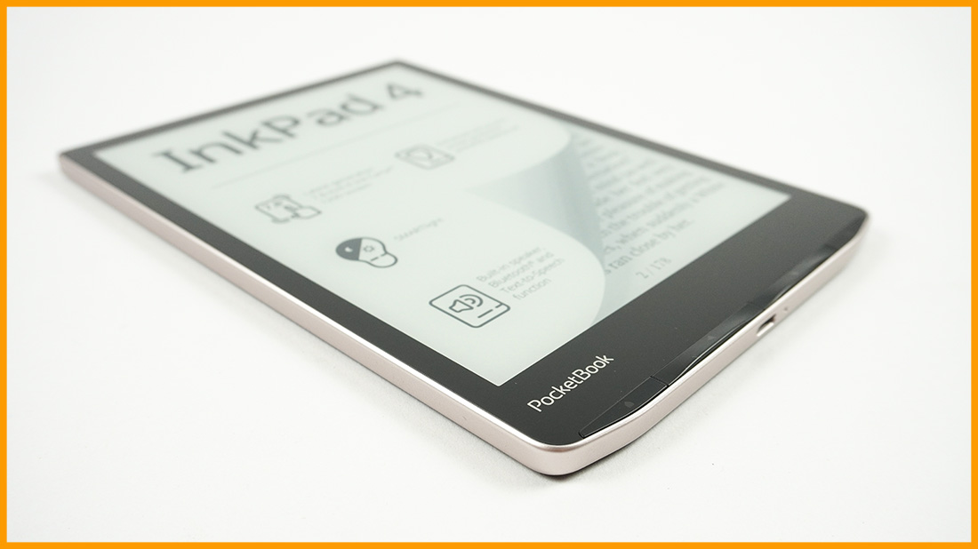 PocketBook InkPad 4 - ścięte krawędzie czytnika
