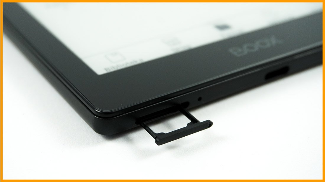 Onyx Boox Poke 5 - port na karty micro SD