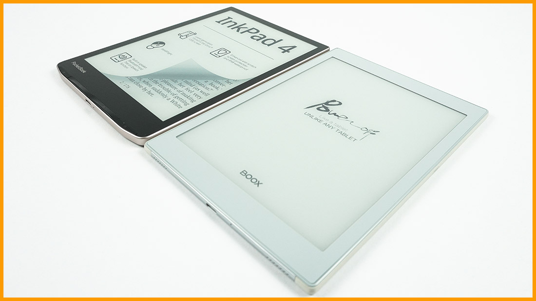 Onyx Boox Nova Air 2 vs PocketBook InkPad 4 - porównanie wielkości