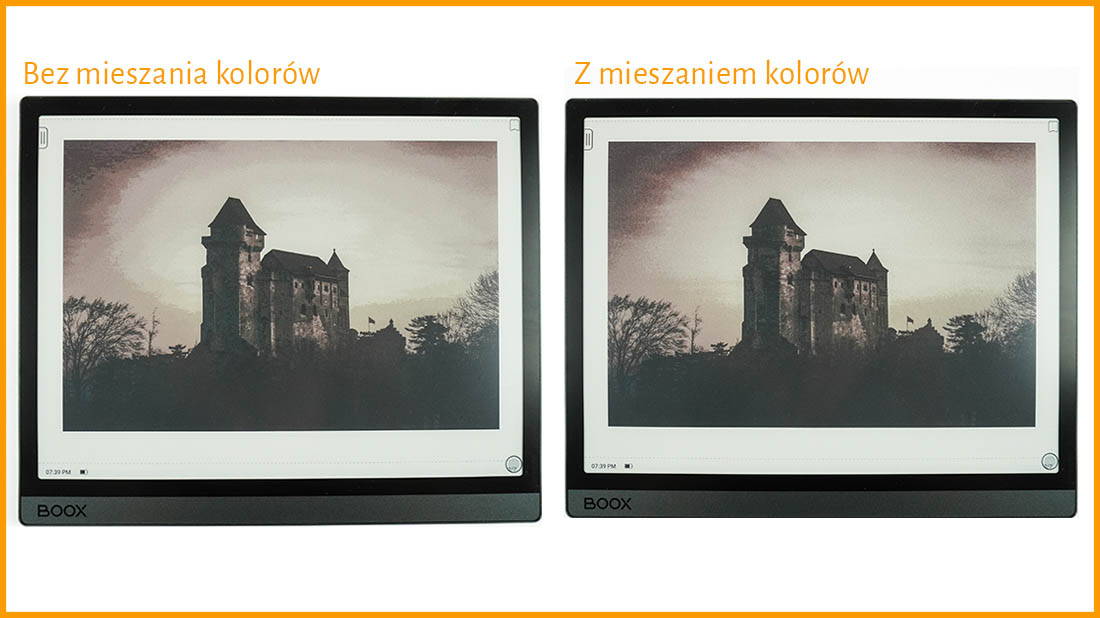 Onyx Boox Tab Ultra C - mieszanie kolorów