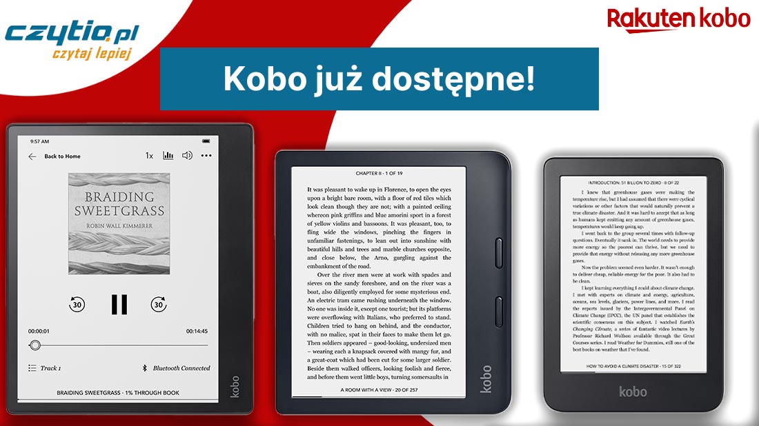 Rakuten Kobo już dostępne w Czytio.pl!