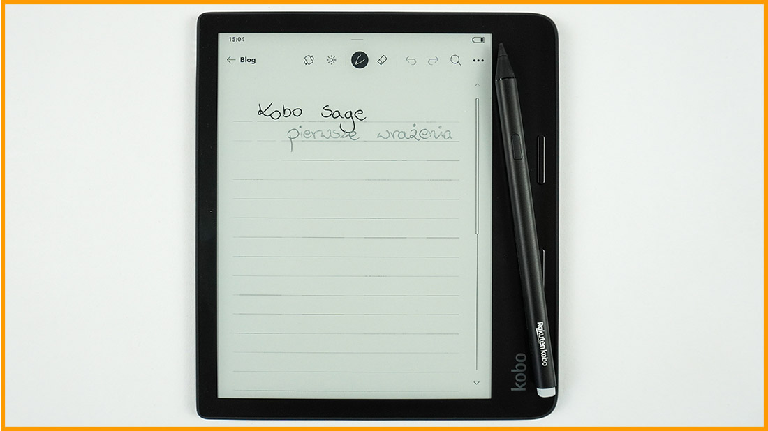 Kobo Sage - tworzenie odręcznych notatek