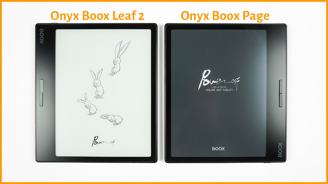 Onyx Boox Leaf 2 vs Onyx Boox Page