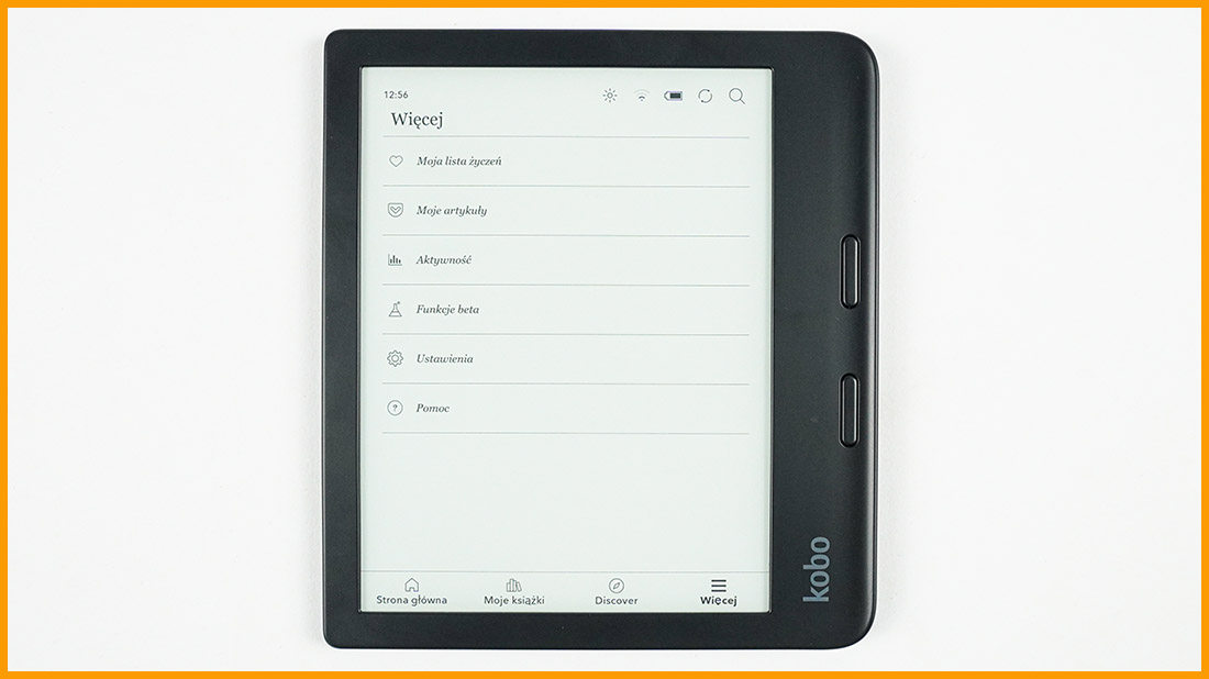 Kobo Libra 2 - interface