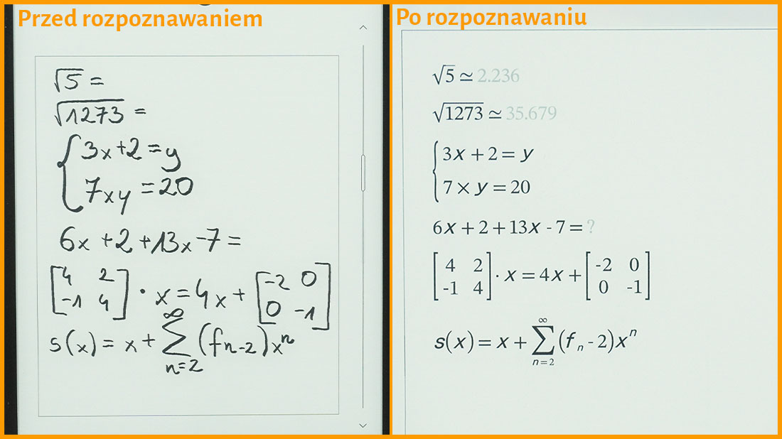 Notatki zaawansowane - równania matematyczne
