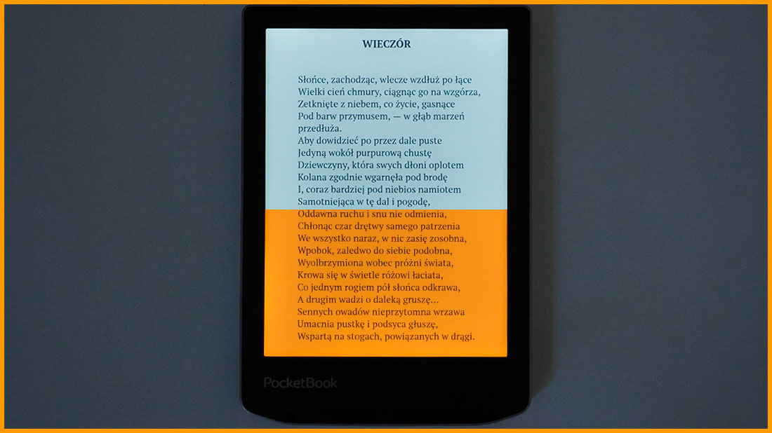 PocketBook Verse - podświetlenie ekranu