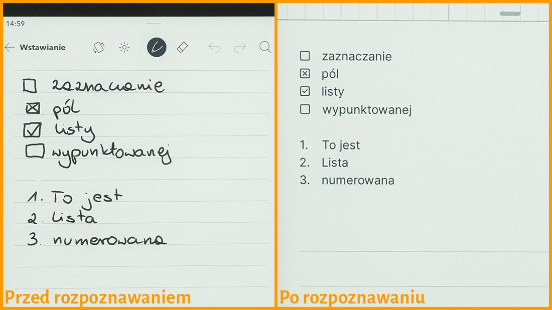 Notatki zaawansowane - rozpoznawanie