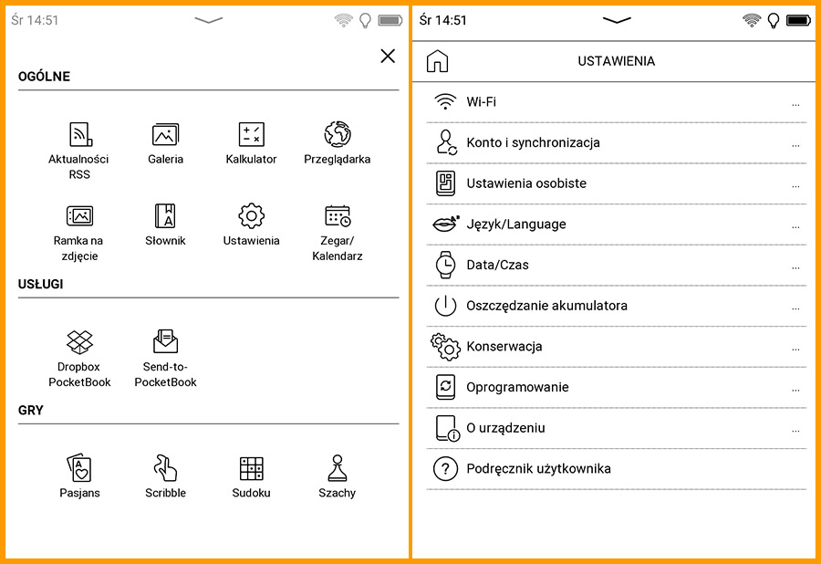 PocketBook Basic Lux 4 - oprogramowanie