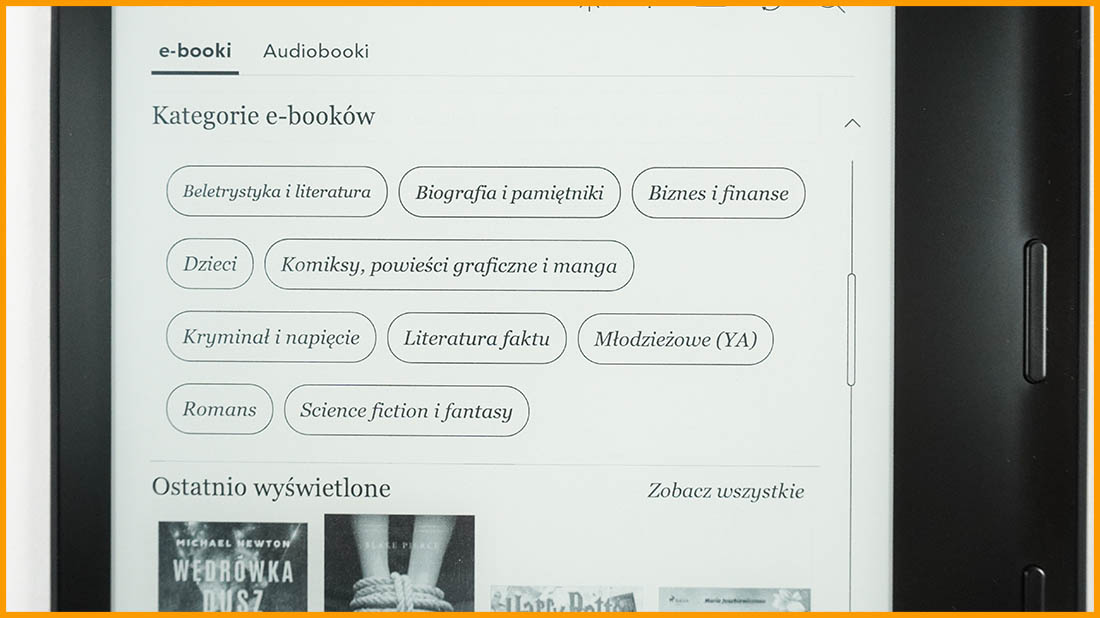 Kategorie e-booków