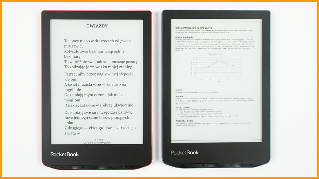 PocketBook Verse Pro - wyświetlanie e-booków i dokumentów