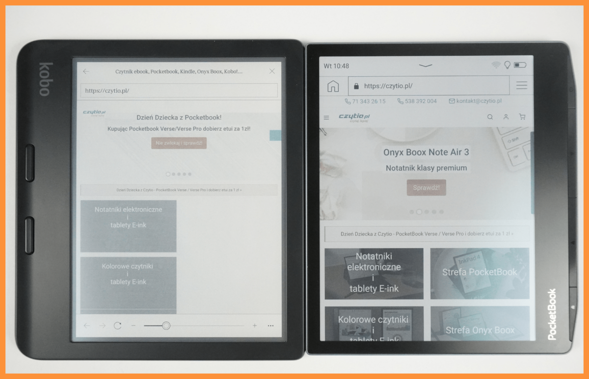 Porównanie Kobo Libra Colour i Pocetbook Era Color