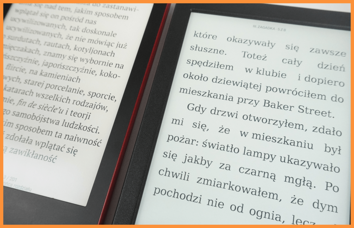 Pocketbook Verse Pro vs Kobo Clara BW - porównanie tekstu