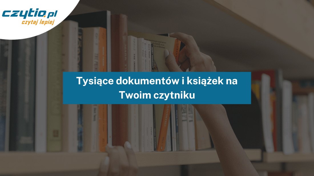 Tysiące dokumentów i książek na czytniku - okładka