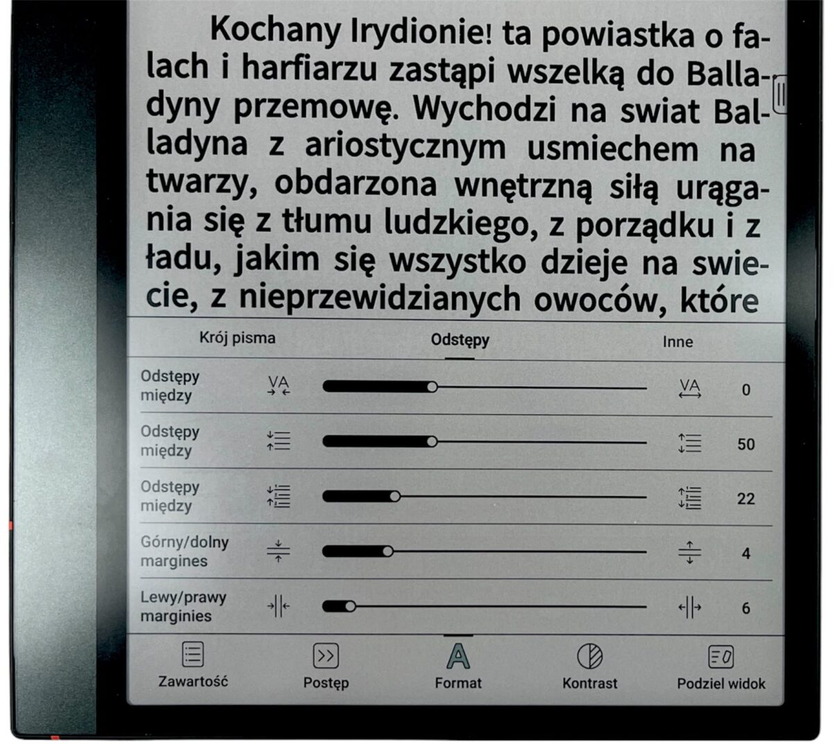 Jak edytować wygląd tekstu na plikach EPUB