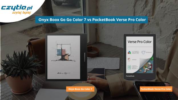 Porównanie Onyx Boox Go Color 7 vs PocketBook Verse Pro Color - okładka