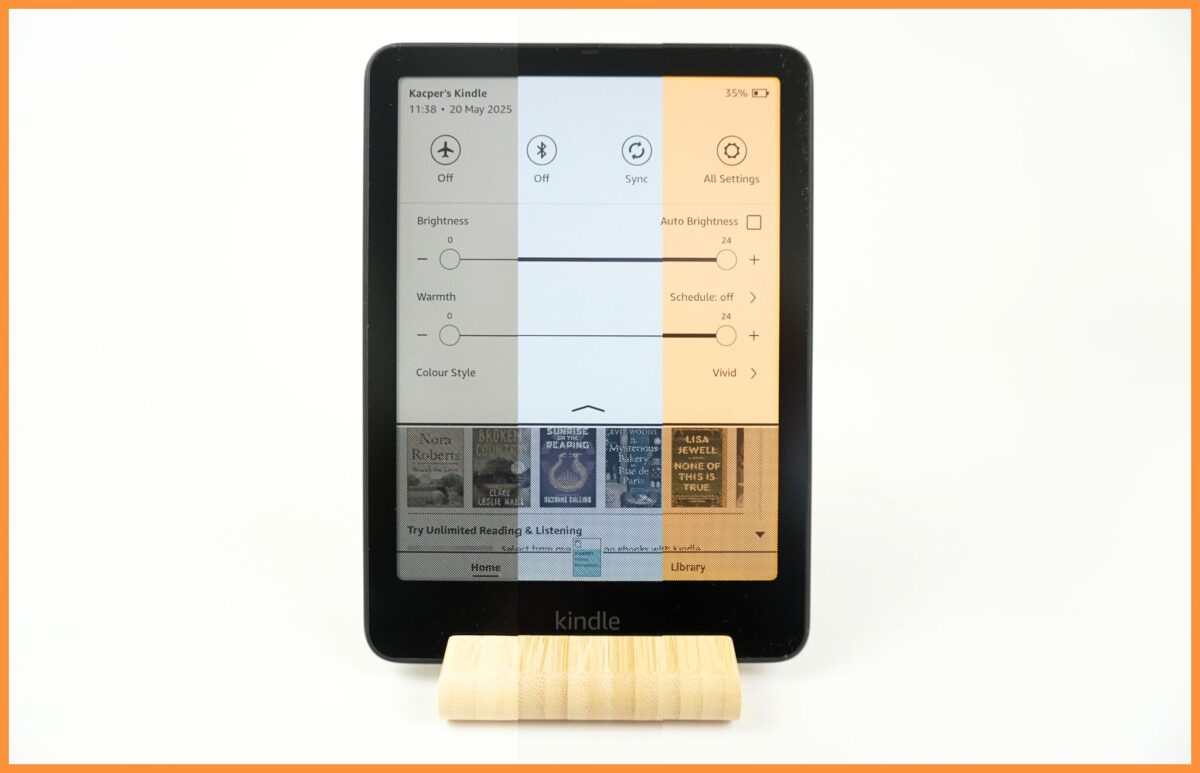 Podświetlenie - Kindle Colorsoft