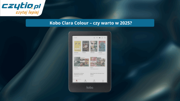 Kobo Clara Colour, czytnik z menu głównym