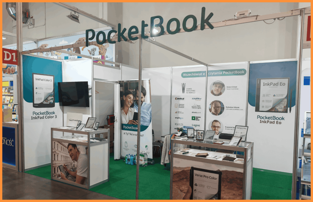 Stoisko PocketBook na międzynarodowych targach książki EXPO Kraków